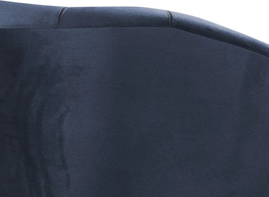 Trojmiestna pohovka Olivio, námornícka modrá zamatová látka