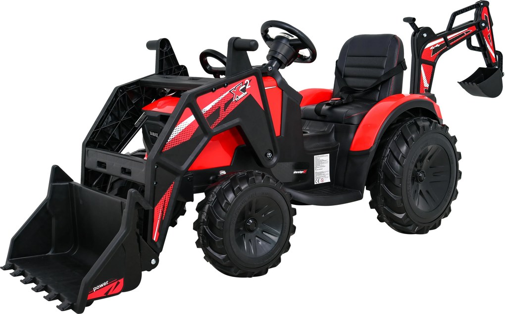 Ramiz Traktor s prívesom 720-T červený