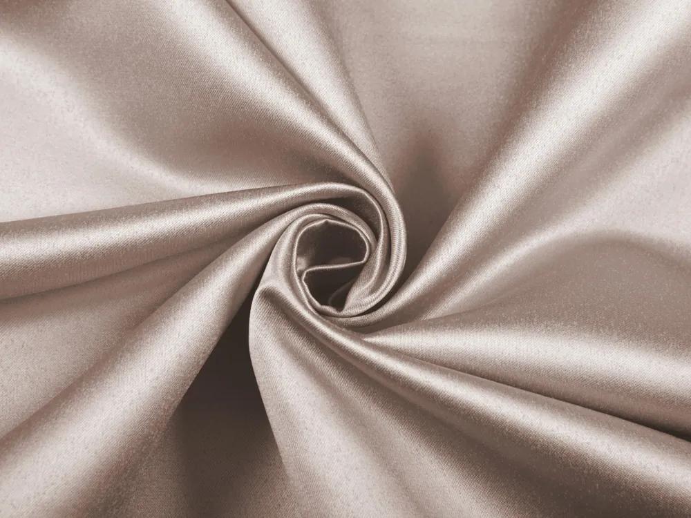 Biante Saténový obdĺžnikový obrus polyesterový Satén LUX-010 Svetlo hnedý 100x160 cm