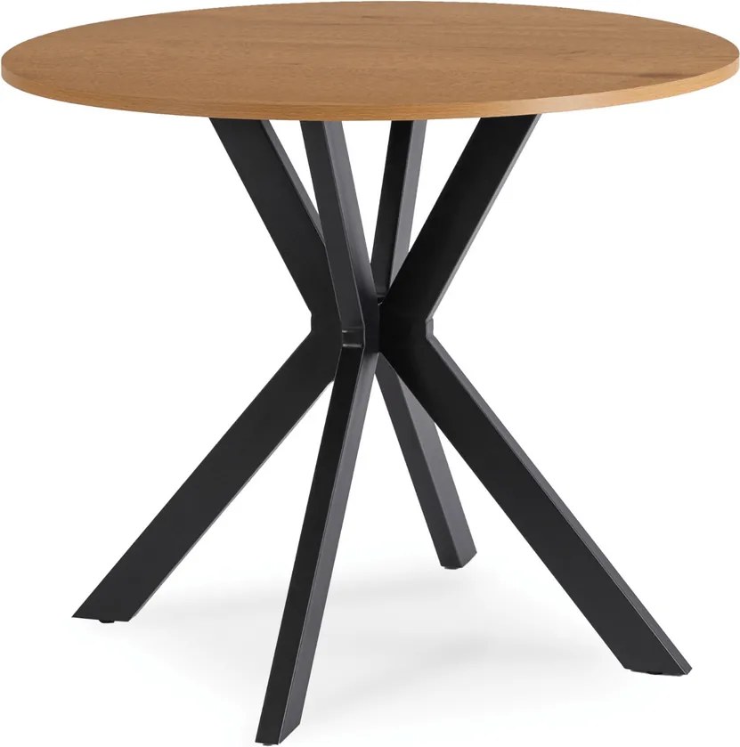 Stôl ERION 90 cm Dub Zlatý / Čierny
