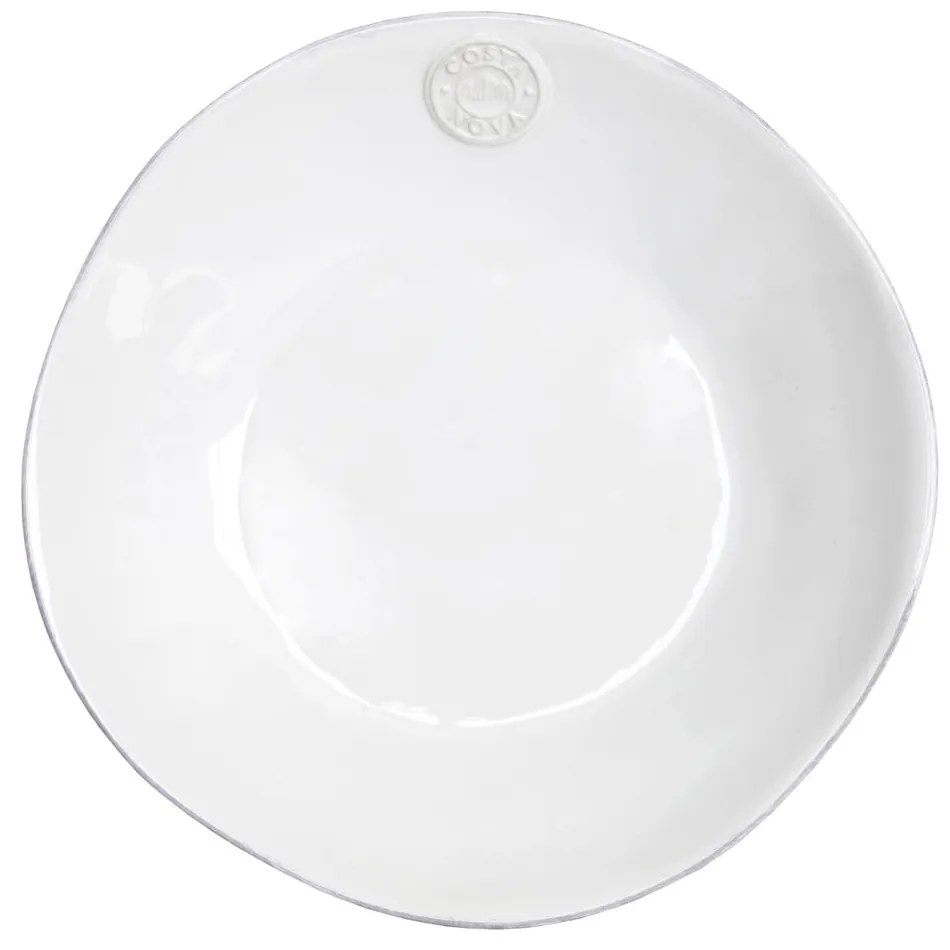 Biely kameninový polievkový tanier Costa Nova Nova, ⌀ 25 cm