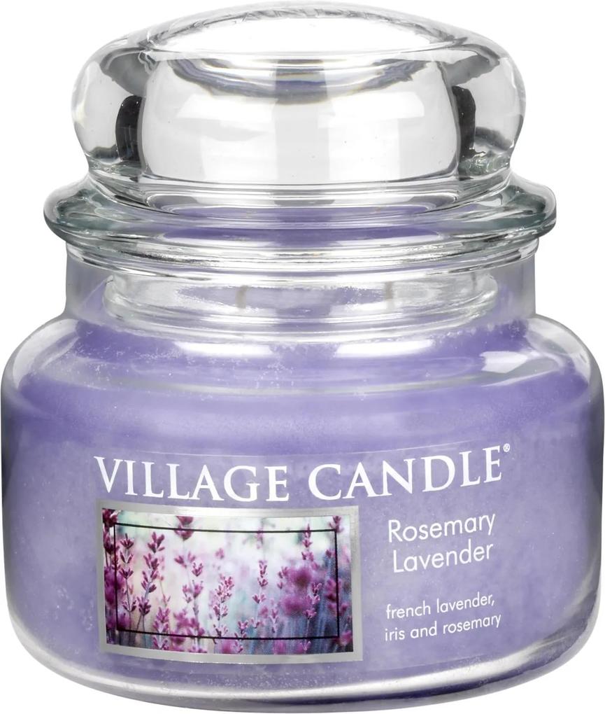 VILLAGE CANDLE Sviečka v skle Rosemary Lavender - malá
