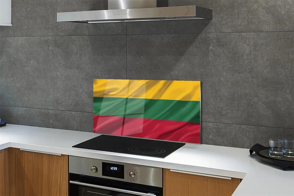 Nástenný panel  vlajka Litvy 120x60 cm