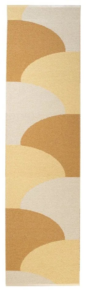 Okrovožltý vnútorný a vonkajší behúň 70x270 cm Hill Ochre Pale Yellow – Pappelina