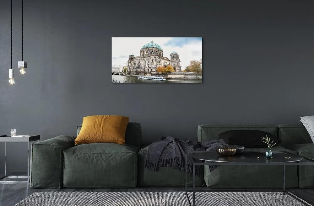 Sklenený obraz Nemecko Berlin Cathedral River 120x60 cm