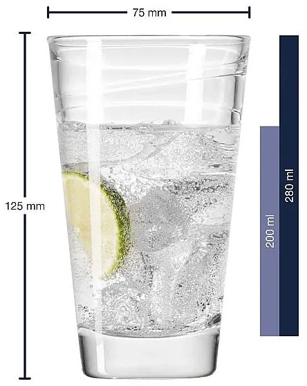 Leonardo pohár Vario 280 ml 6 ks