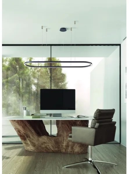 Azzardo AZ5057 - LED Stmievateľný luster na lanku ELENA LED/60W/230V 150 cm čierna