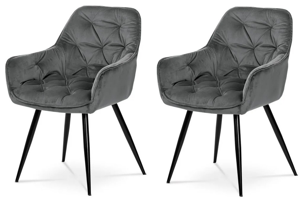 Súprava jedálenských stoličiek DCH-421 GREY4, 2 ks