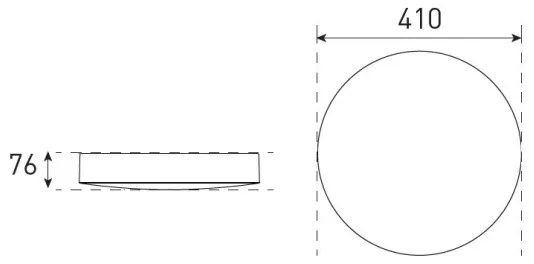 LED stmievateľné stropné svietidlo VARIO LUMO LED/22/32W/230V pr. 41 cm IP44 bie