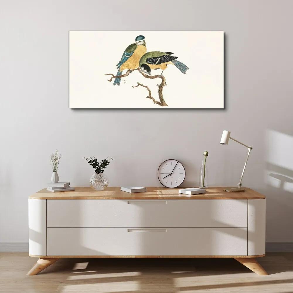 Obraz na plátne Kreslenie zvierat vtákov