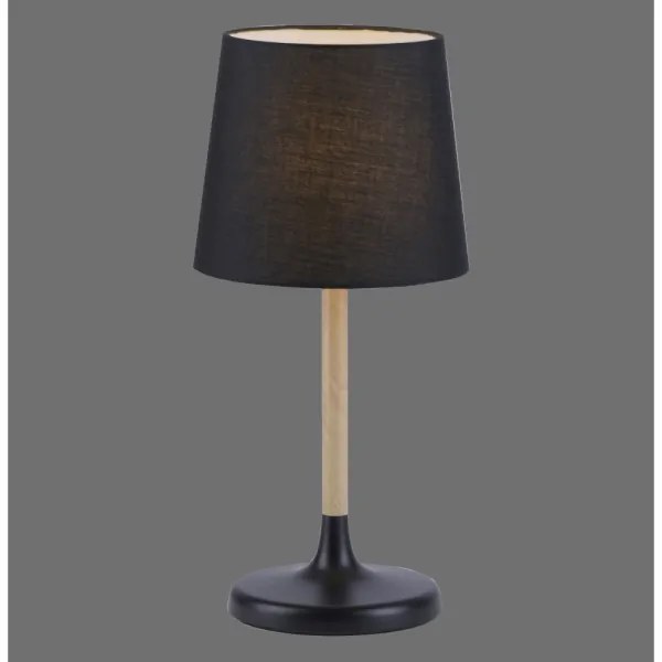 Leuchten Direkt 14423-18 - Stolná lampa NIMA 1xE14/40W/230V čierna