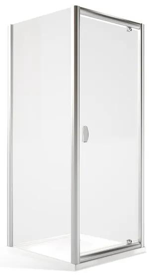 Roltechnik Sprchovací kút MDO1 + MB - otváracie dvere a pevná stena 80 cm 100 cm