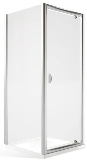 Roltechnik Sprchovací kút MDO1 + MB - otváracie dvere a pevná stena 80 cm 80 cm