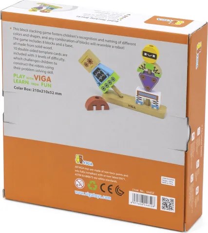 Skladacie kocky Viga 44652 roboti