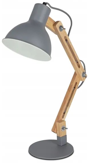 Stolná lampa 1xE27/40W/230V sivá