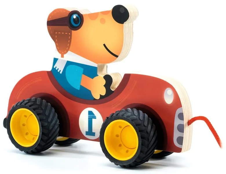 Detská drevená hračka na povrázku Djeco Formule