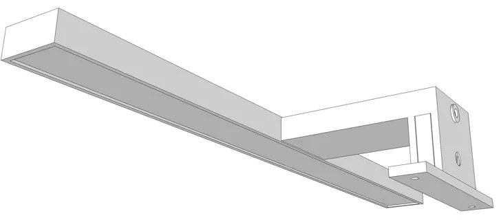 TOP LIGHT Svetlo nástenné Gila LED, Chróm