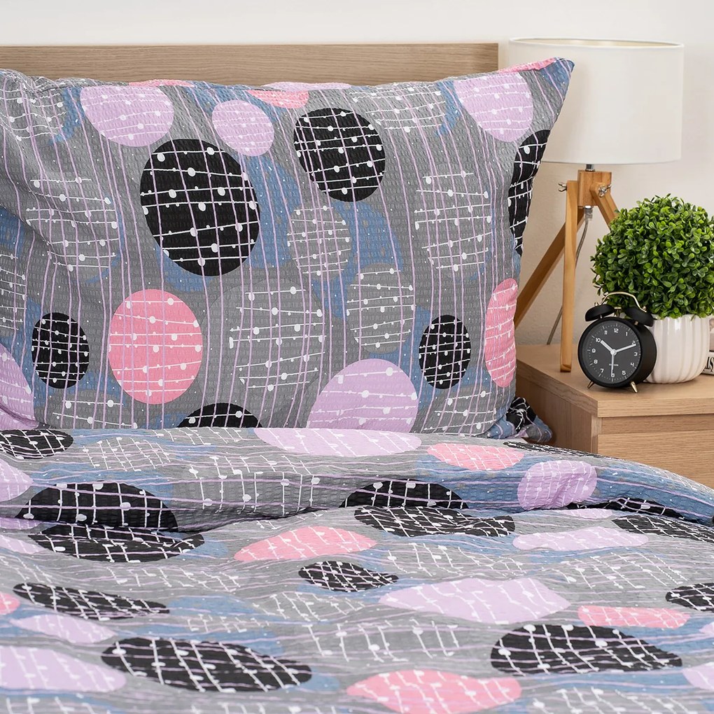 4Home Krepové obliečky Pink illusion, 140 x 200 cm, 70 x 90 cm, 140 x 200 cm, 70 x 90 cm