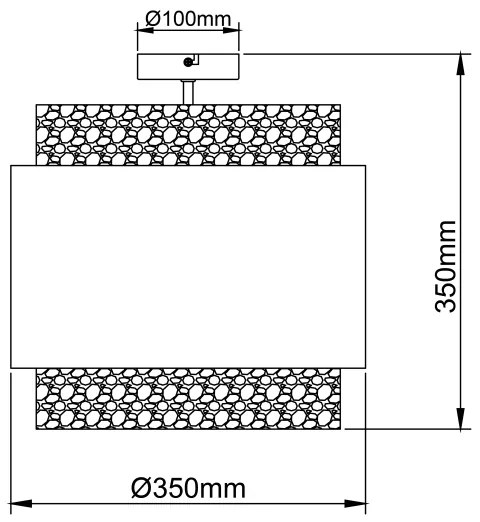 Brilliant - Stropné svietidlo WATERLILLY 2xE27/60W/230V pr. 35 cm šedá