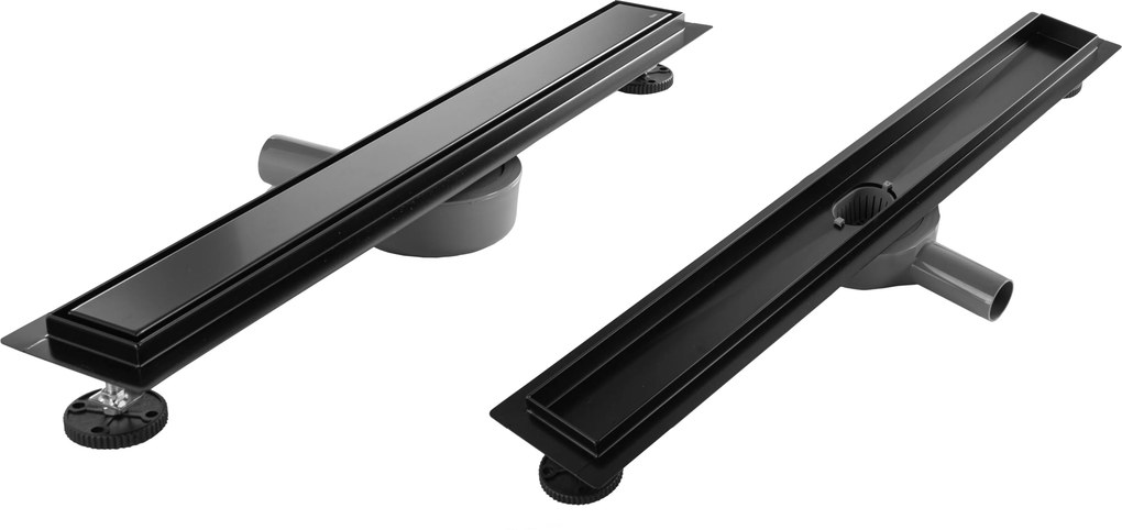 Odtokový žľab REA NEOX PRO 70 cm, čierny