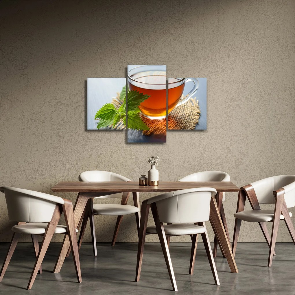 Obraz šálky s čajom (90x60 cm)