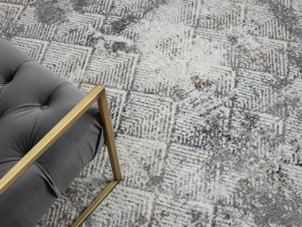 My Flair, Kusový koberec My Heart creme, 80x150, šedá, chodba / predsieň