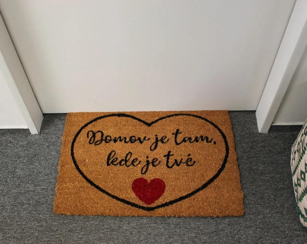 ARÔME HOME Rohožka Domov je tam, kde je tvoje srdce