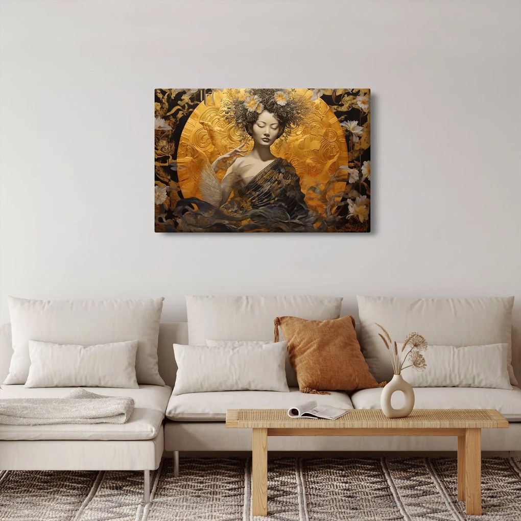 Obraz - Japonská dáma (90x60 cm)