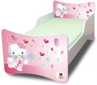 MAXMAX Detská posteľ 160x70 cm - KITTY A BUBLIFUK 160x70 pre dievča NIE