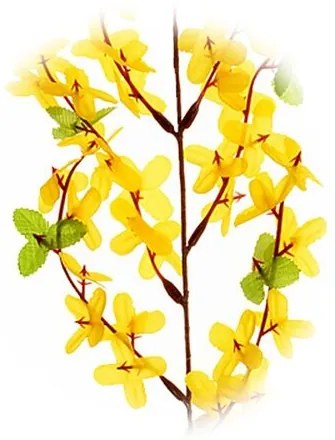 Sada 3 ks umelá rastlina Forsythia, v. 52 cm