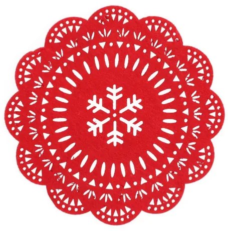 Sada podložiek pod poháre LEIS červená 800752 (5 ks)