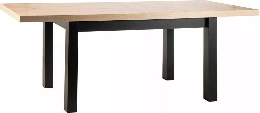 Jedálenský rozkladací stôl Presto 140/218 cm dub Artisan/čierny