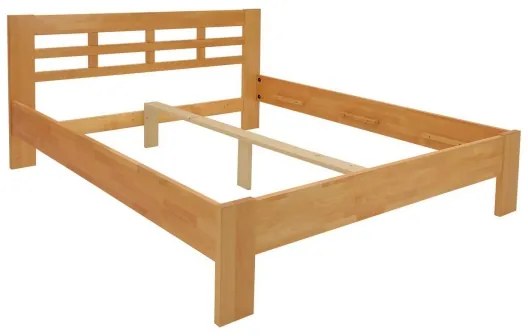 Dvojlôžková postel z masívu ANGELA 180x200 cm orech svetlý