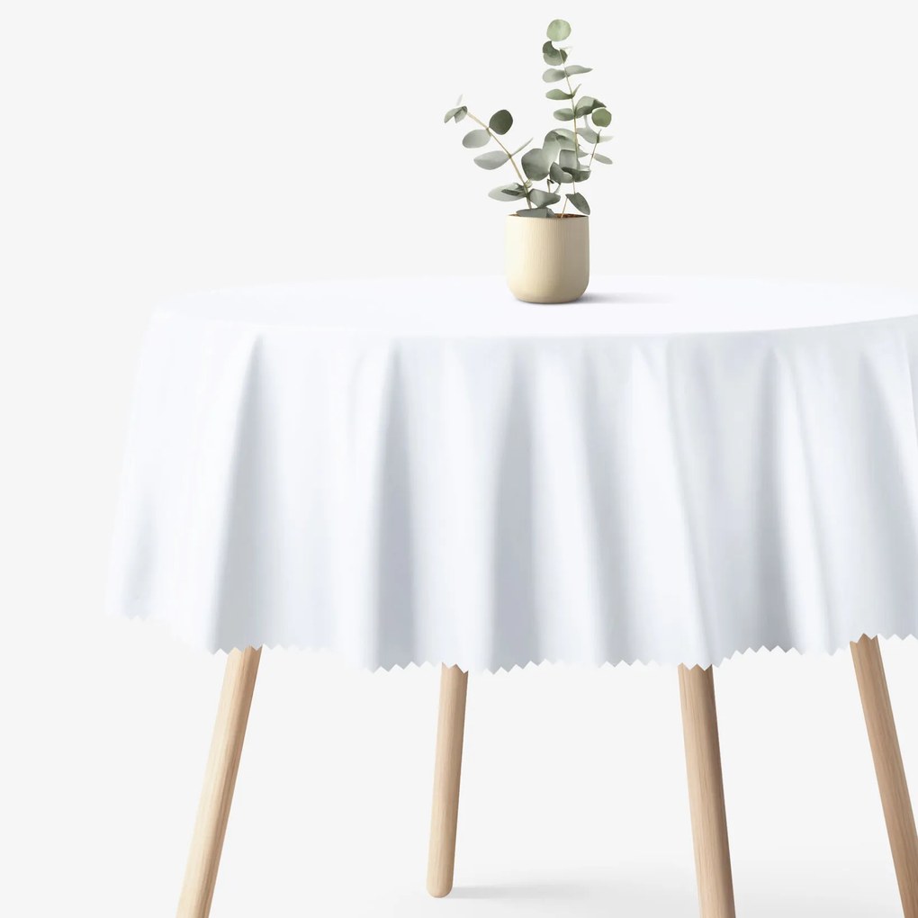 Goldea okrúhly teflónový obrus - biely Ø 100 cm