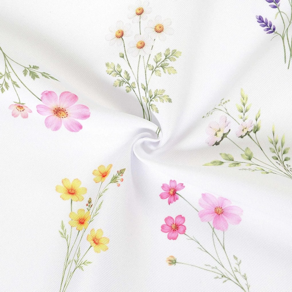 Goldea teflónová látka na obrusy - kvetinová záhrada 160 cm