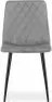 Set 2 kresiel TURIN - svetlosivý zamat / čierne nohy