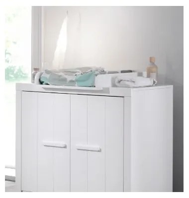 Biely prebaľovací pult z borovicového dreva ERIK – Vipack