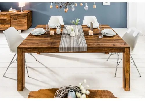 Rozkladací jedálenský stôl 35299 160/240x100cm Masív drevo Palisander  - Komfort-nábytok