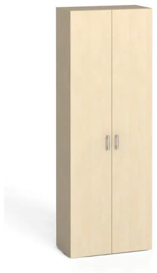 Kancelárska skriňa s dverami PRIMO KOMBI, 5 polic, 2233 x 800 x 400 mm, breza