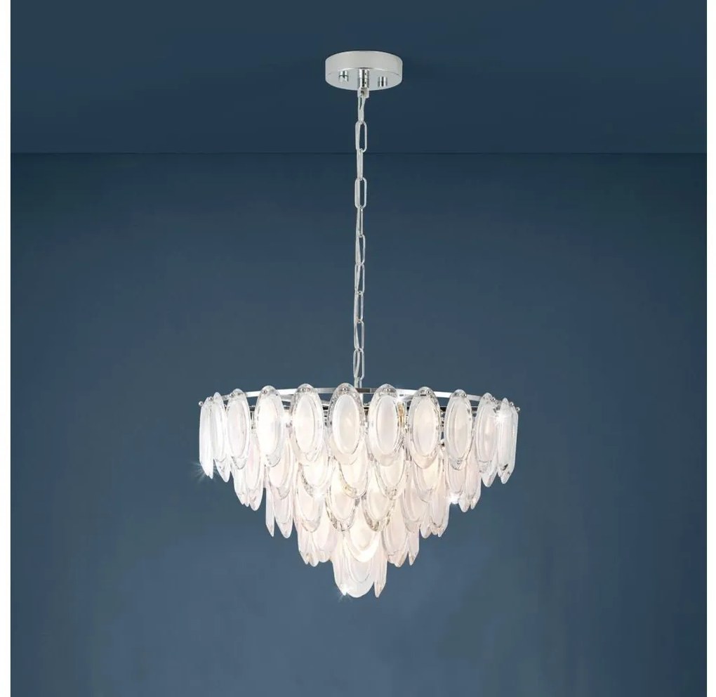 Eglo 39722 - Luster na reťazi CARVARIO 10xE14/40W/230V