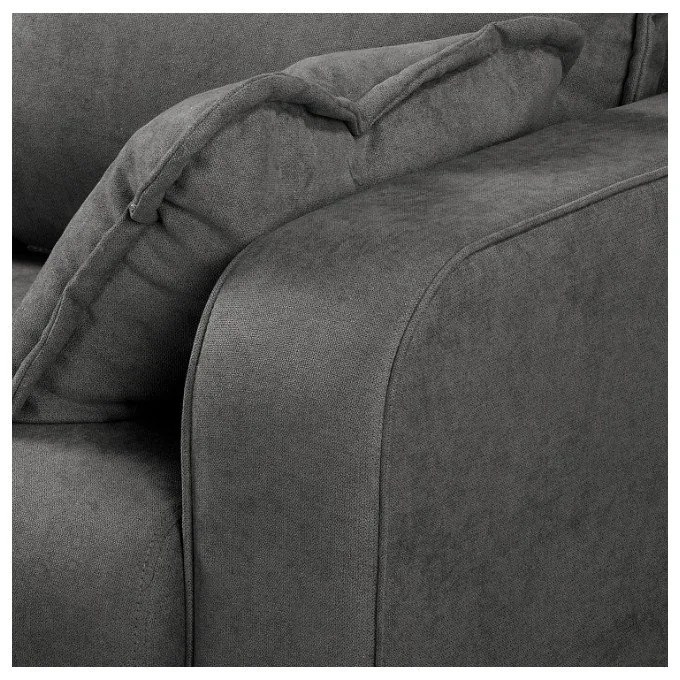 Tmavosivá rohová pohovka (ľavý roh) Beata - Ropez