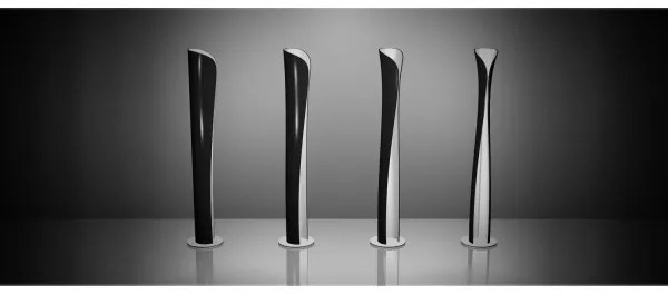 Artemide 1361010A - LED Stojacia lampa CADMO LED/44W/230V + 1xGU10/10W/230V čierna