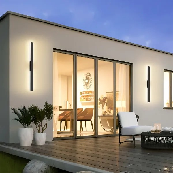 Brilagi - LED vonkajšie nástenné svietidlo LUNA LED/24W/230V 4000K IP65 čierna