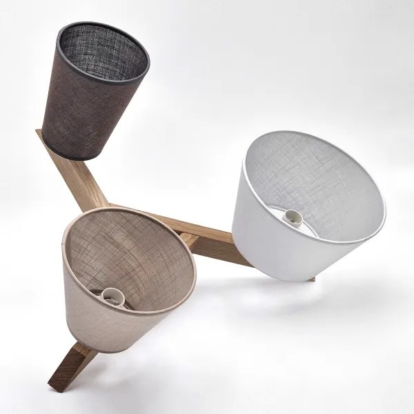 Brilagi - LED  Prisadený luster ANTHONY 3xE14/40W/230V dub