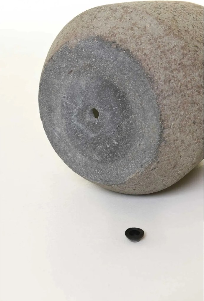 Okrúhly kvetináč RAFIOT, vláknocement, 25x21 cm, sivý