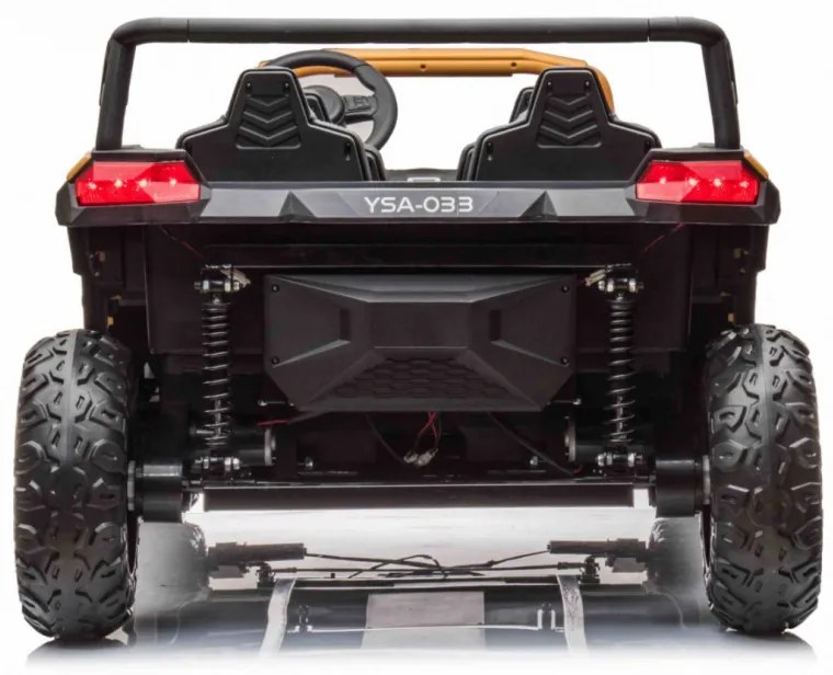 LEAN CARS Elektrické autíčko Buggy ATV Racing UTV2000 Štvormiestne!!! Zlatá - 4 X 150W - 24V14Ah + 24V14Ah grátis - 2023