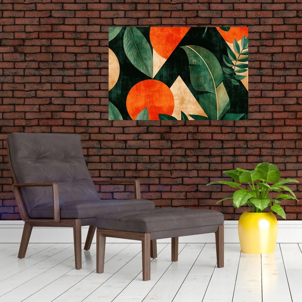 Obraz - Geometrické prírodné motívy II. (90x60 cm)