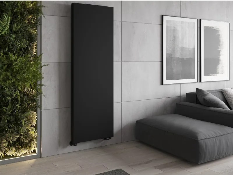 Mexen Flat VS20S, panelový radiátor, 1600x400mm, spodné stredové pripojenie, 794 W, čierna, W6VS20S-160-040-70