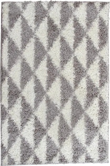 TEMPO KONDELA Pixel koberec 160x235 cm krémová / sivá