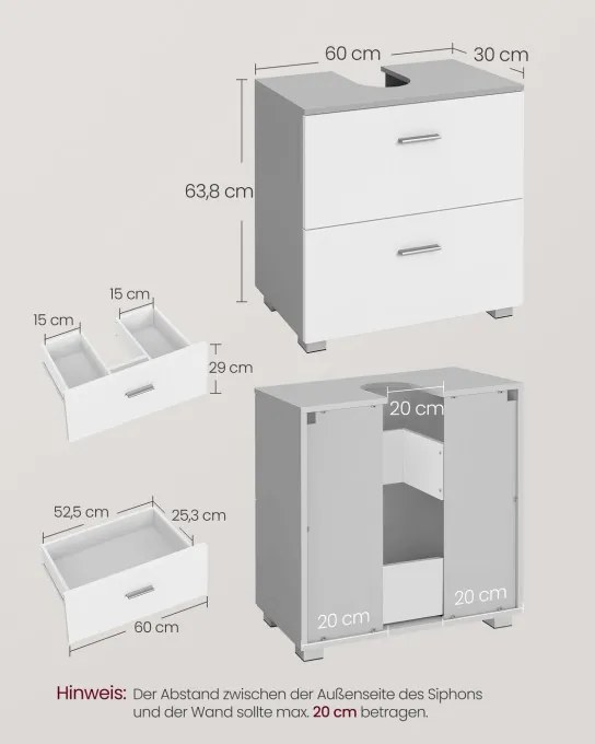 Skrinka pod umývadlo BBK520GD01